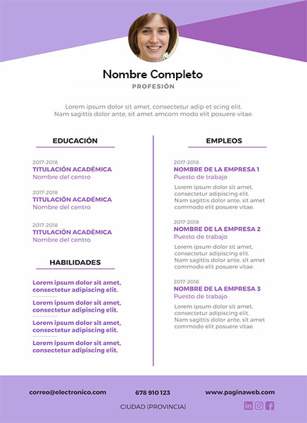 plantilla currículum barbero